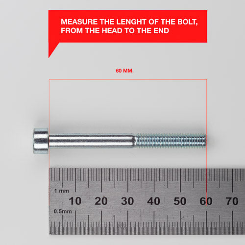 M10 Steel bolts Panhead – use Hexlox Insert 6 mm