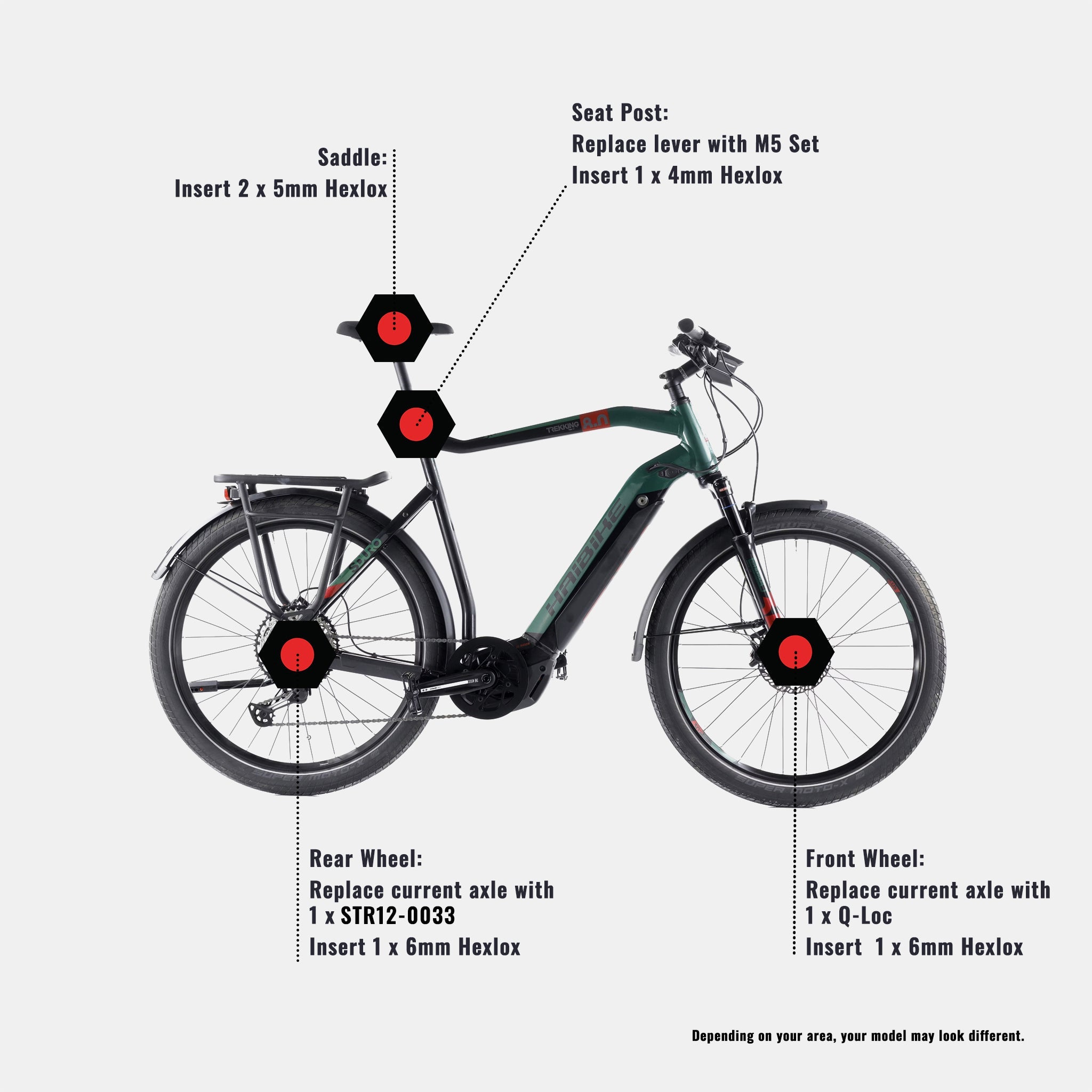 Anti-Theft Set Haibike SDURO Trekking – Hexlox Anti Theft