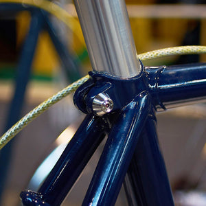 Hexlox Bike Saddle Security Set Installed on Seatpost