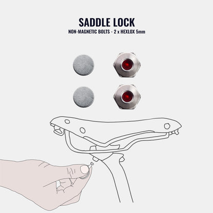 Hexlox - 2 x 5mm (For Saddle with 2 Non-Magnetic Bolts)