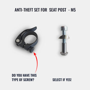 Anti-Theft Set for seat post (M5)