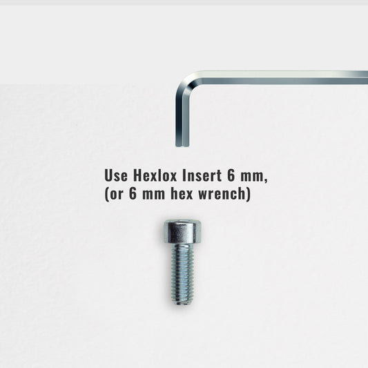 M8-Stahlschrauben Zylinderkopf – kompatibel mit Hexlox Einsatz 6 mm