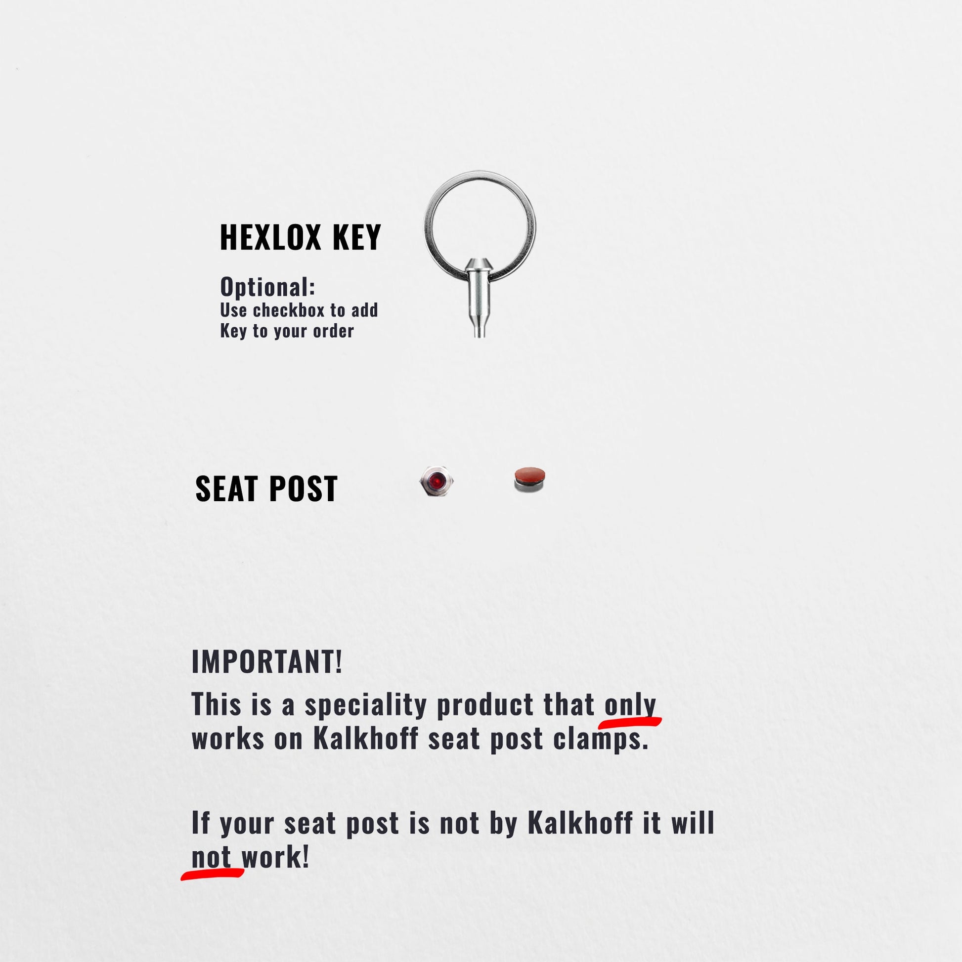 kalkhoff ersatzteile sattelstütze Kalkhoff Seatpost Set - Hexlox – Hexlox
