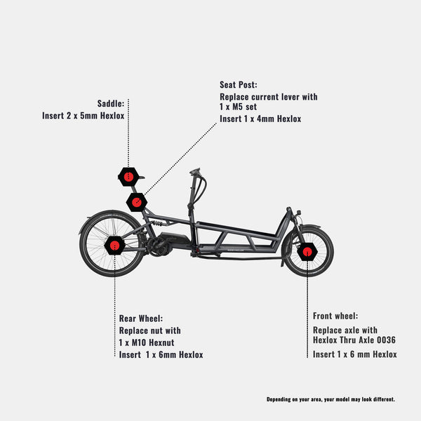 Riese Müller Load 75 Set - Hexlox – Hexlox - Anti Theft for