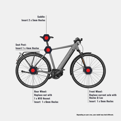Anti-Diebstahl-Set - Riese & Müller Roadster 4 Vario HS