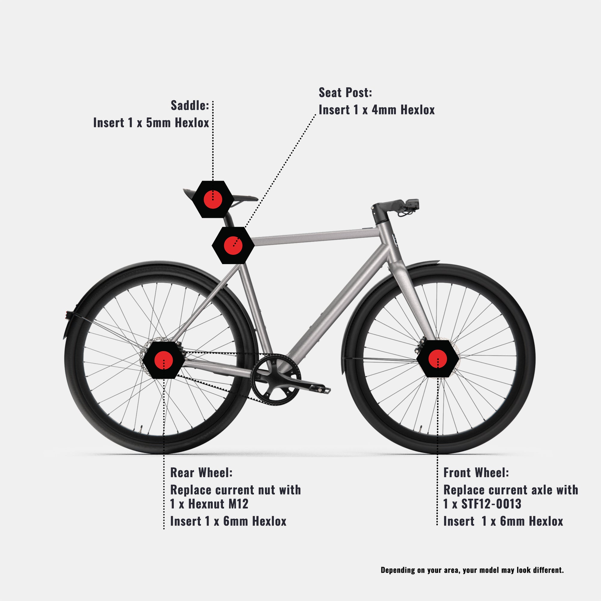 Anti-Theft Set - Desiknio X35 Single Speed