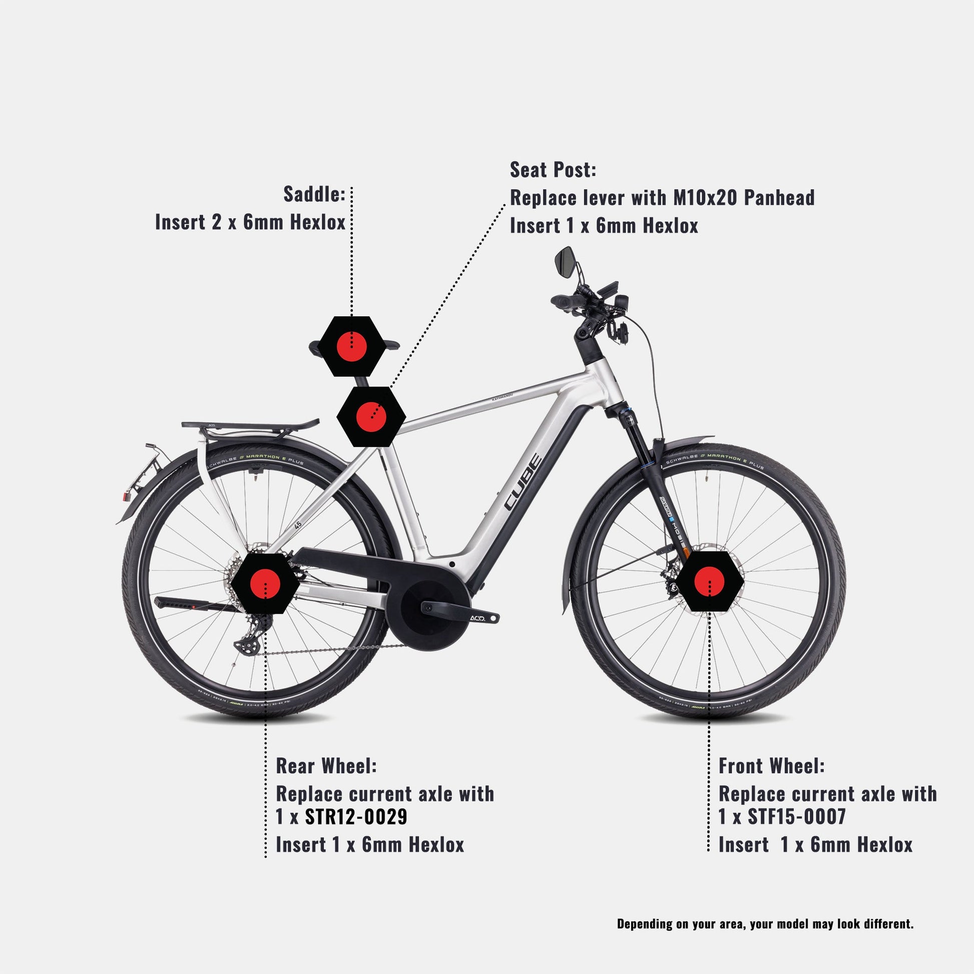 cube zubehör mountainbike Cube Kathmandu Hybrid Pro 750 Set - Hexlox – Hexlox