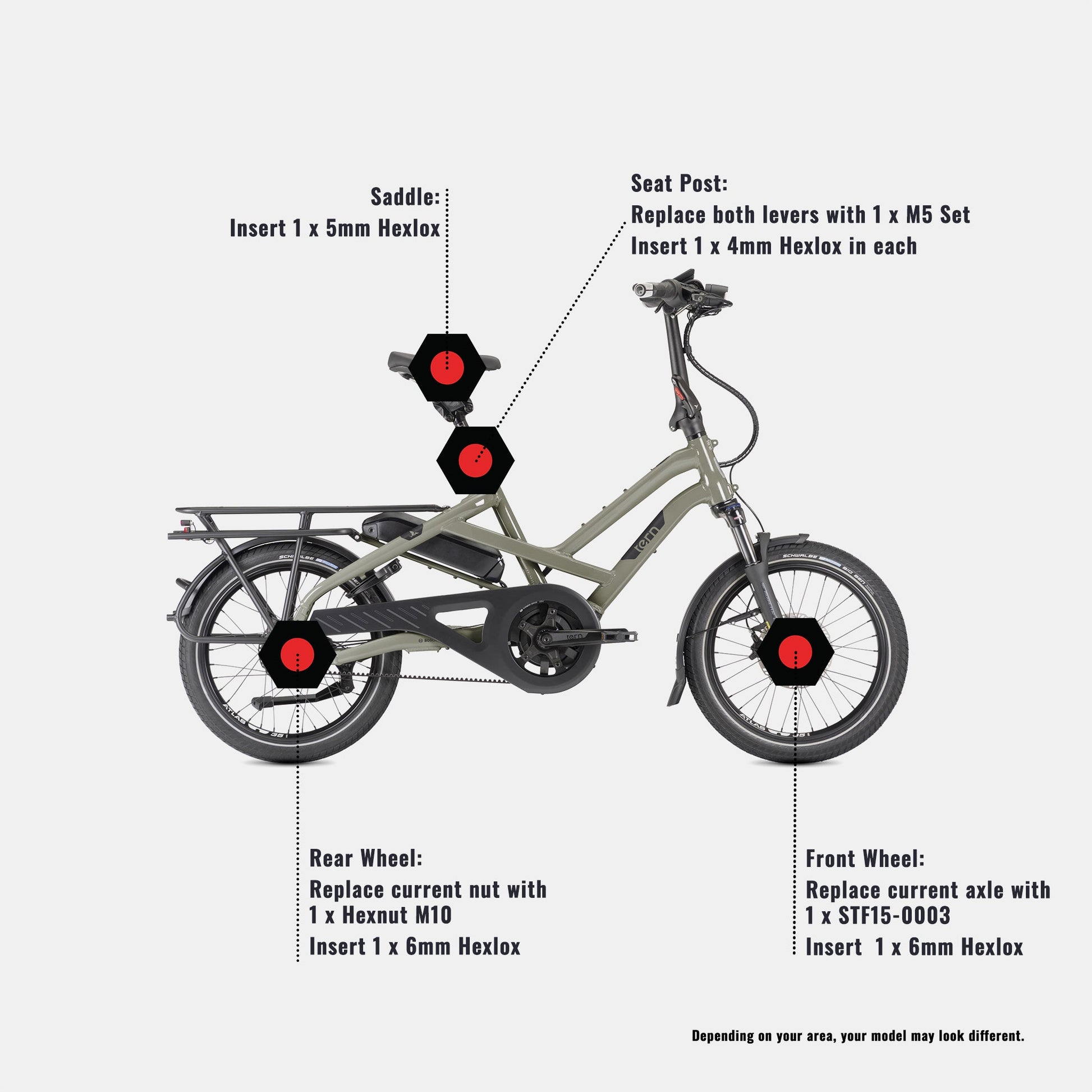 Tern HSD S00 - Anti-theft Set by Hexlox – Hexlox