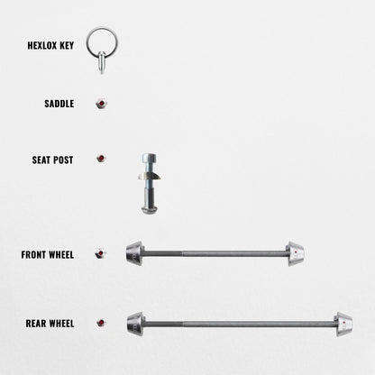 Anti-Diebstahl-Set - TernQuick Haul P9/D8