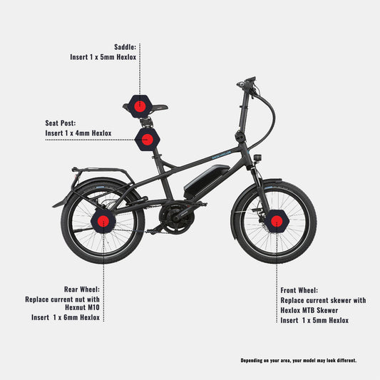 Anti-Diebstahl-Set - Riese & Müller Tinker