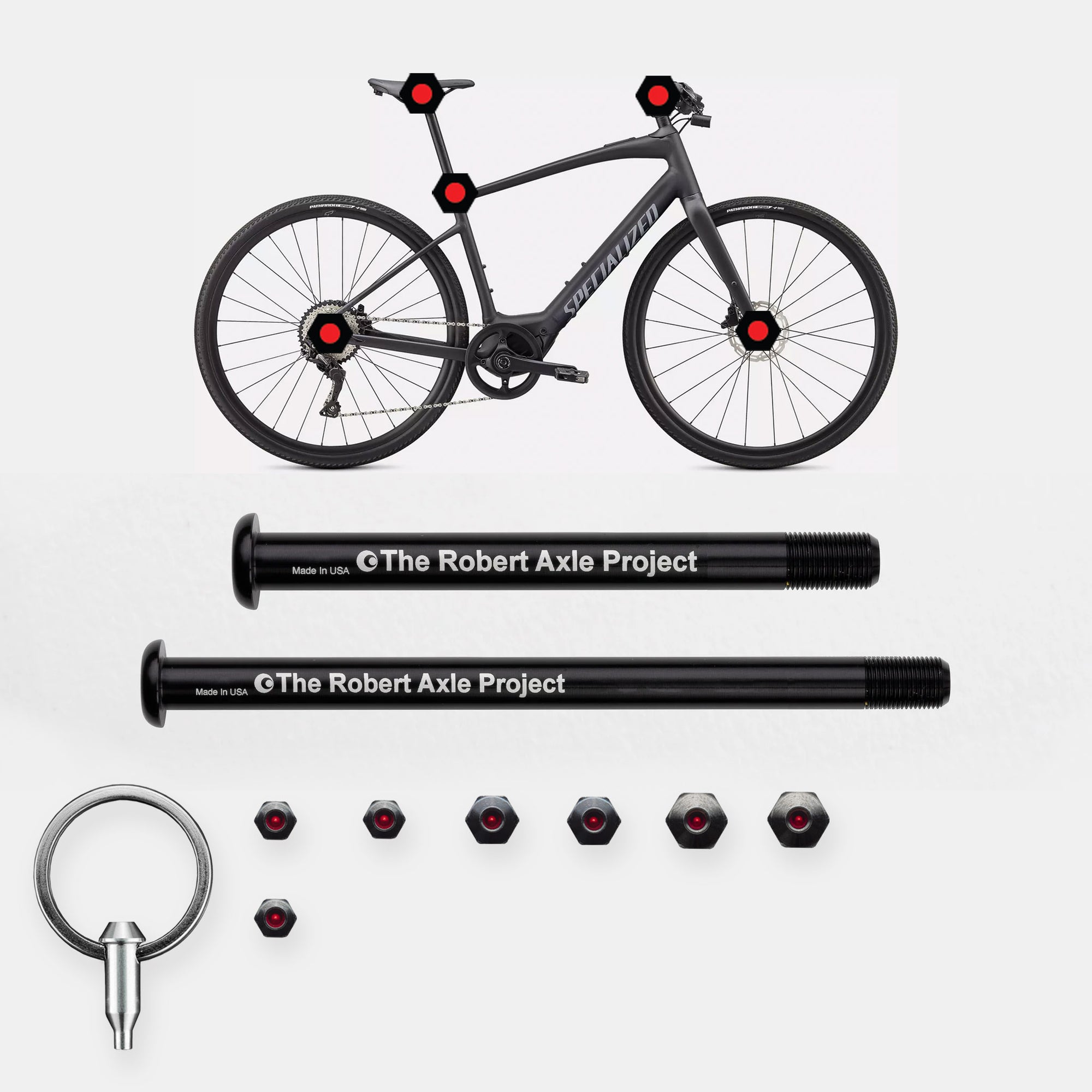 Hexlox Kit Sganci Rapidi Universale MTB e Road